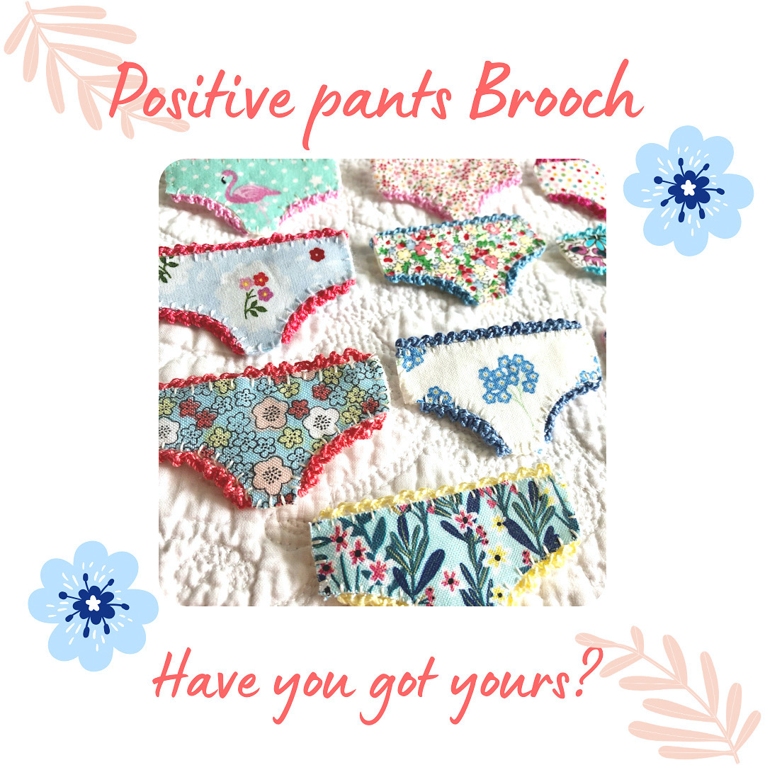 Positive Pants Brooches.