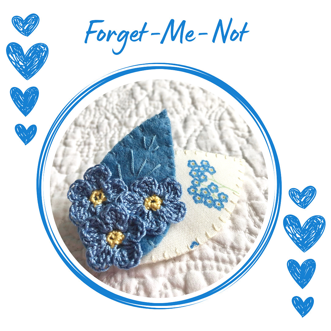 Forget-me -not brooch.