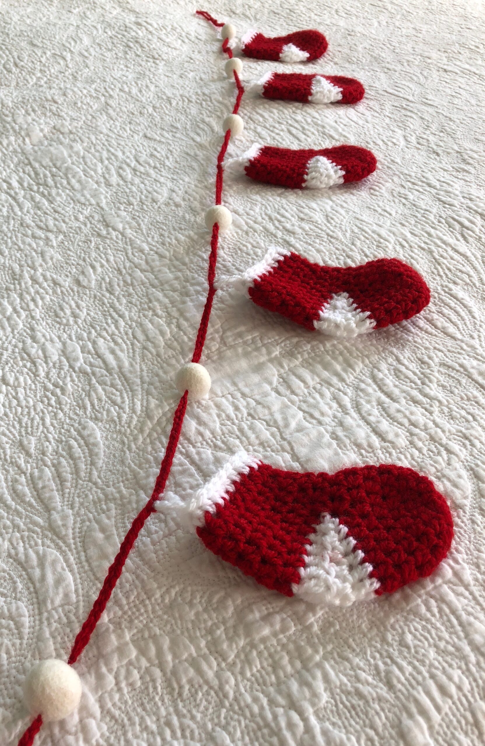 Mini stocking garland.