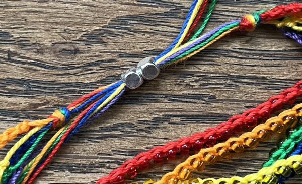6 Strand Rainbow bracelet. - Image 2
