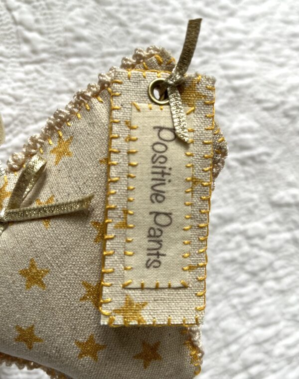 Gold Star Positive Pants Hanging Decoration - Image 2