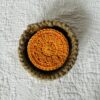 Jute and cotton basket of facial rounds. - Image 2