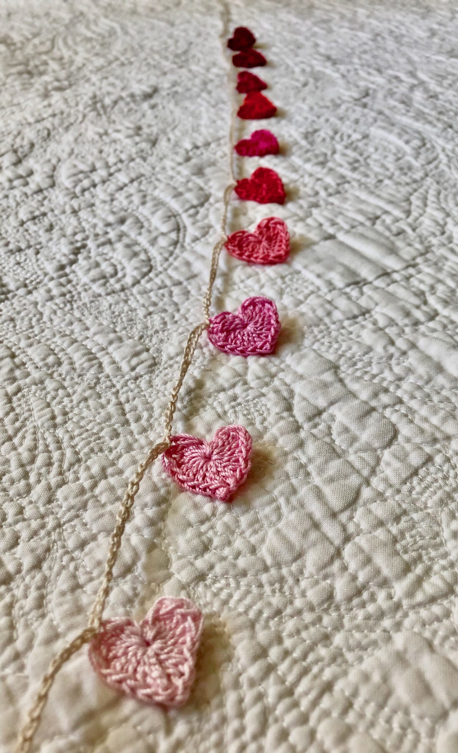 Hearts on a string.