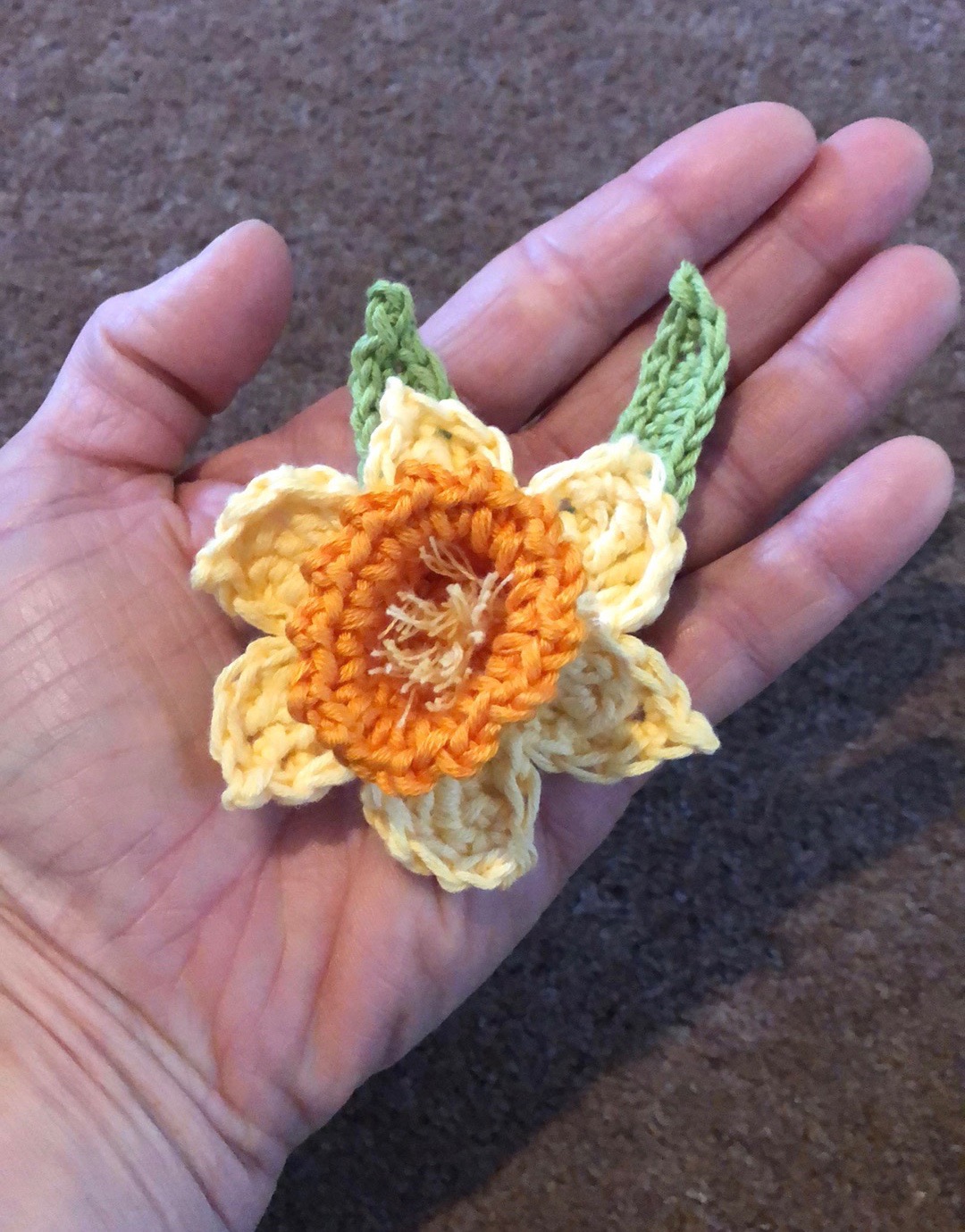 Daffodil brooch.