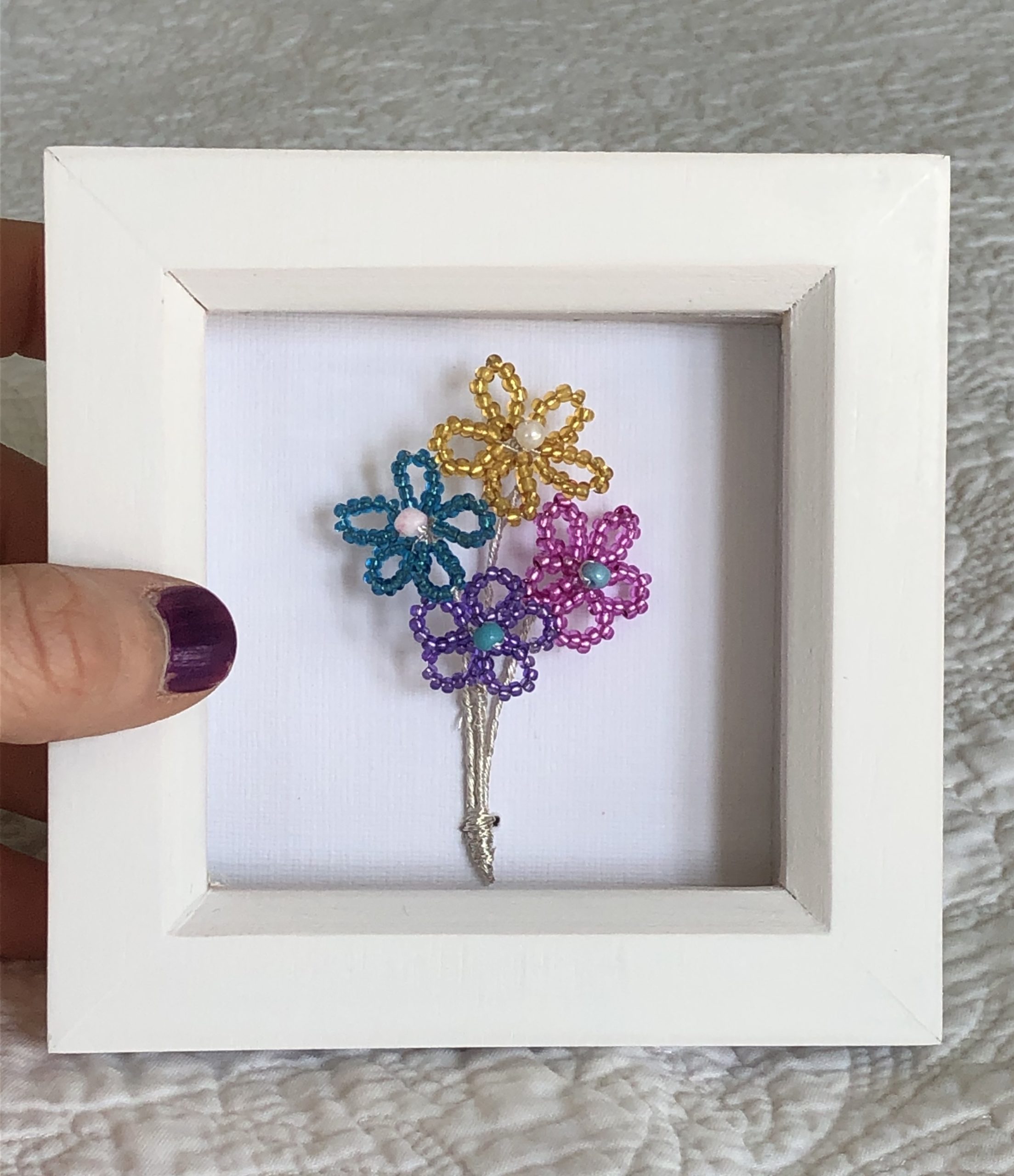 Beaded flower posy.