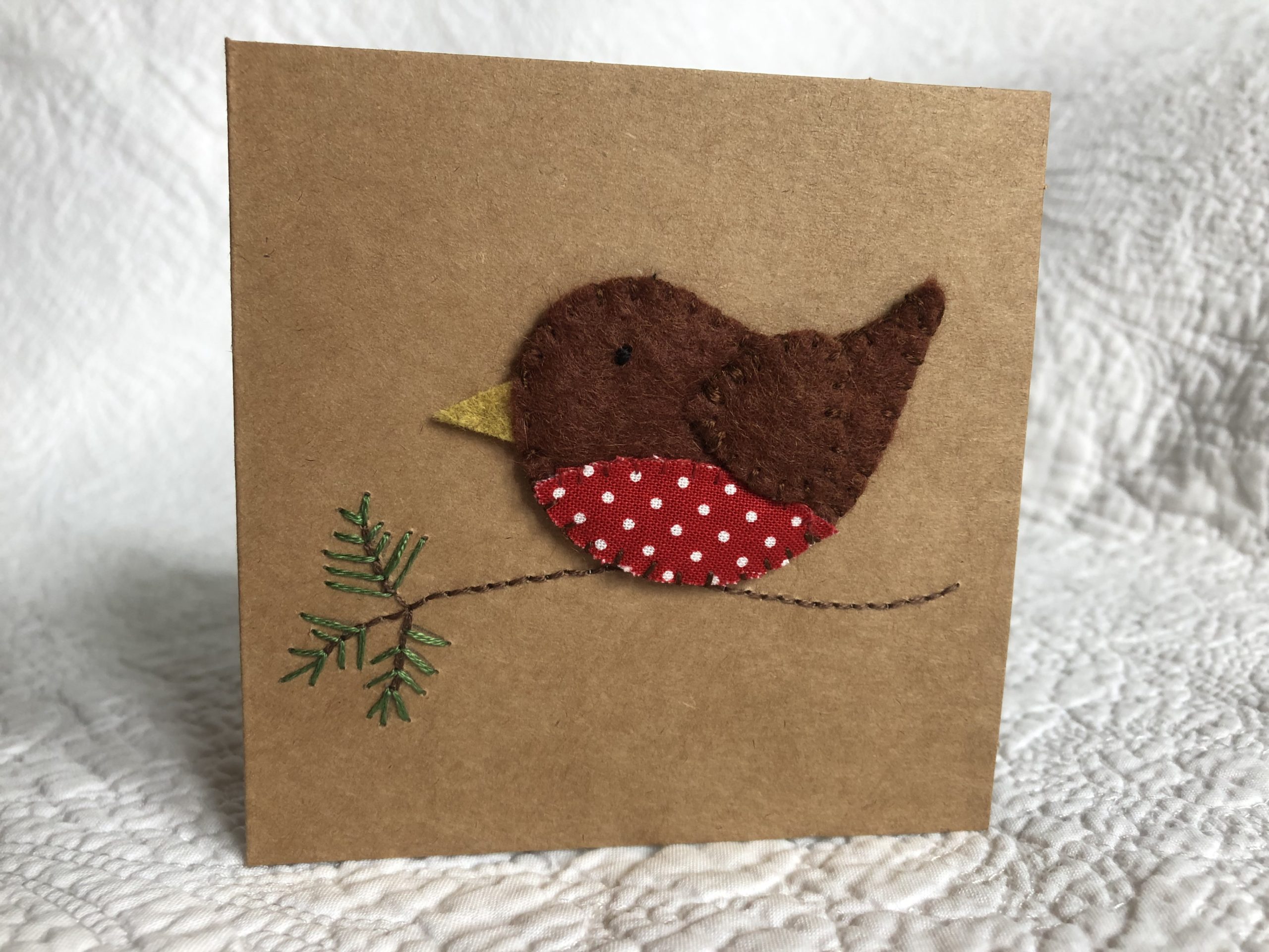 Little Robin greetings card.