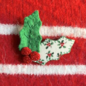 Holly Brooch