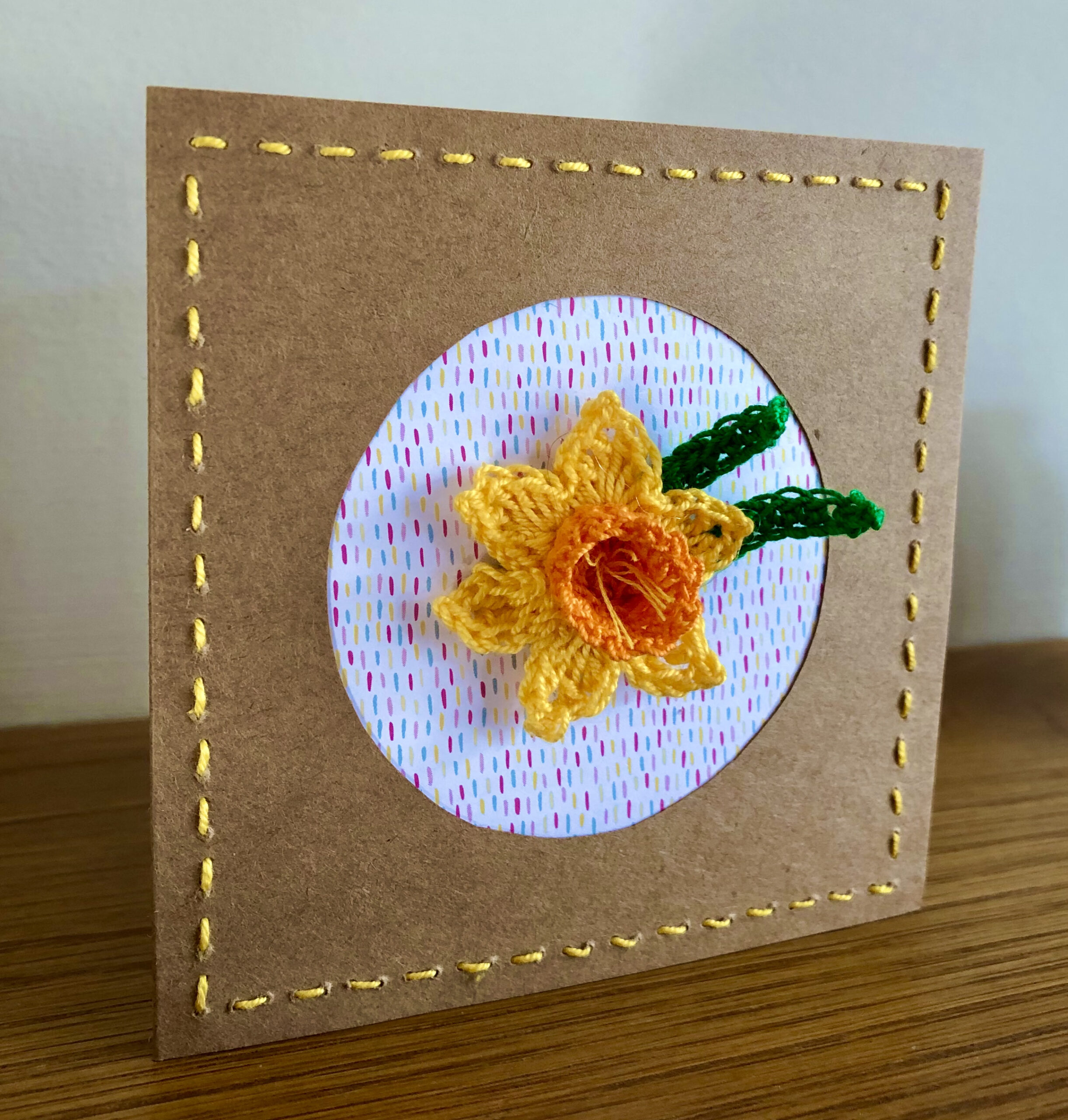 Daffodil greetings card.