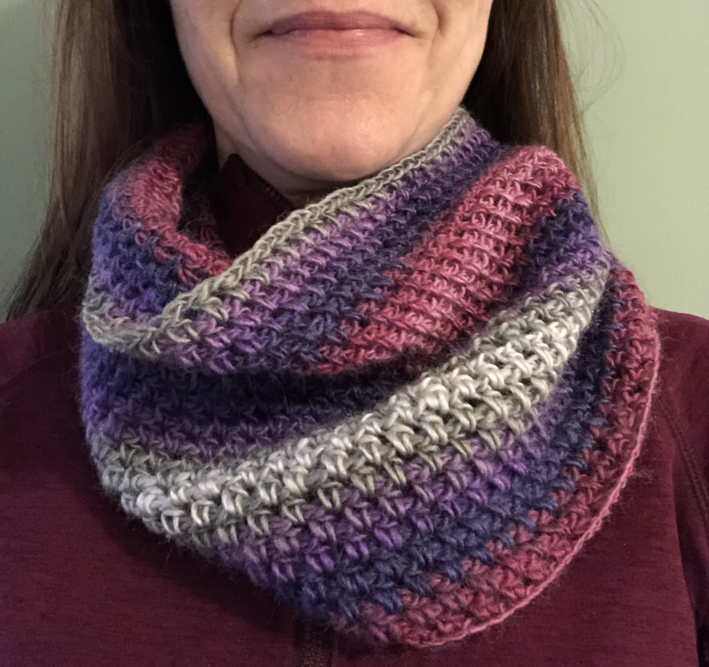 Variegated Colour Neck warmers.