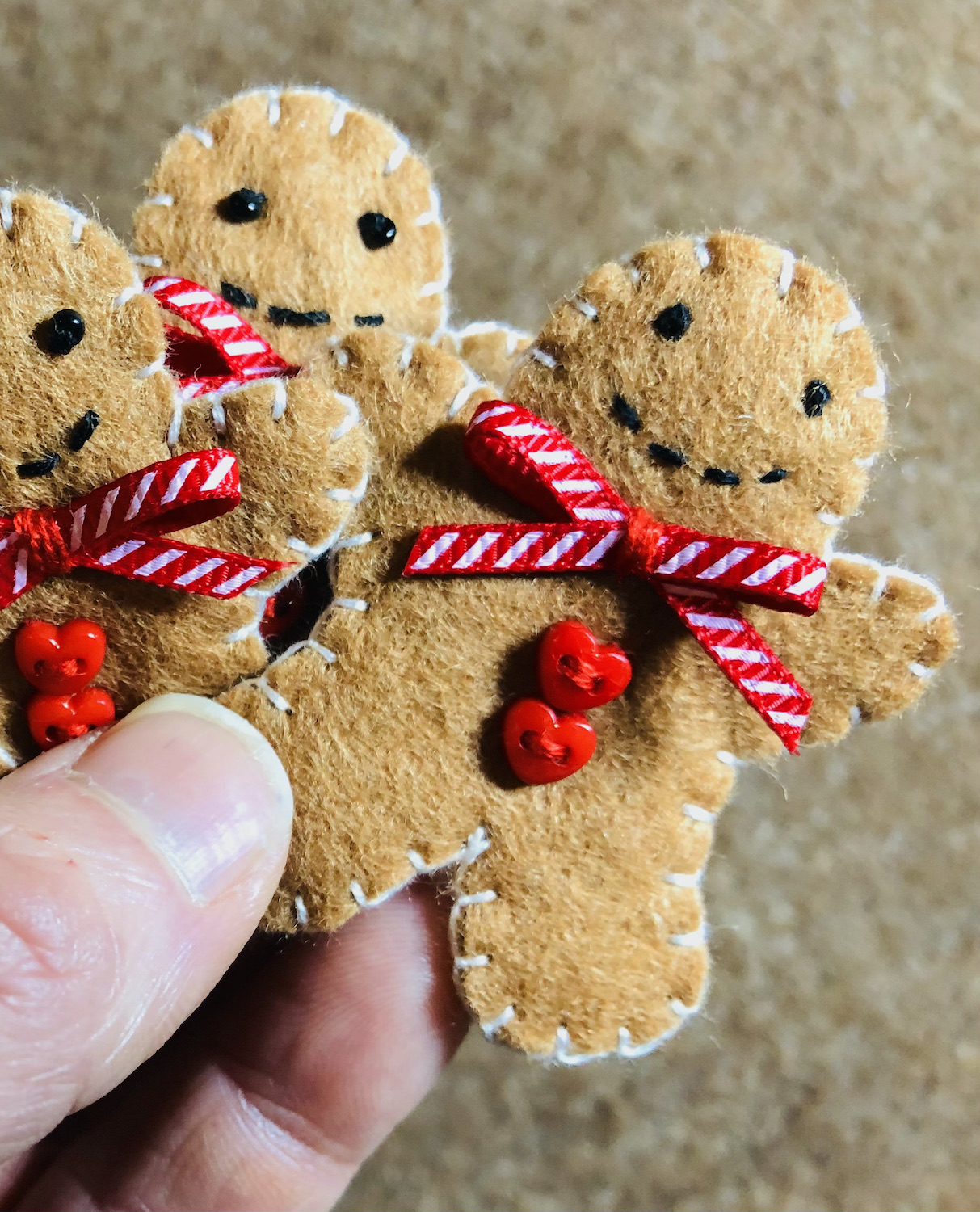 Gingerbread brooch